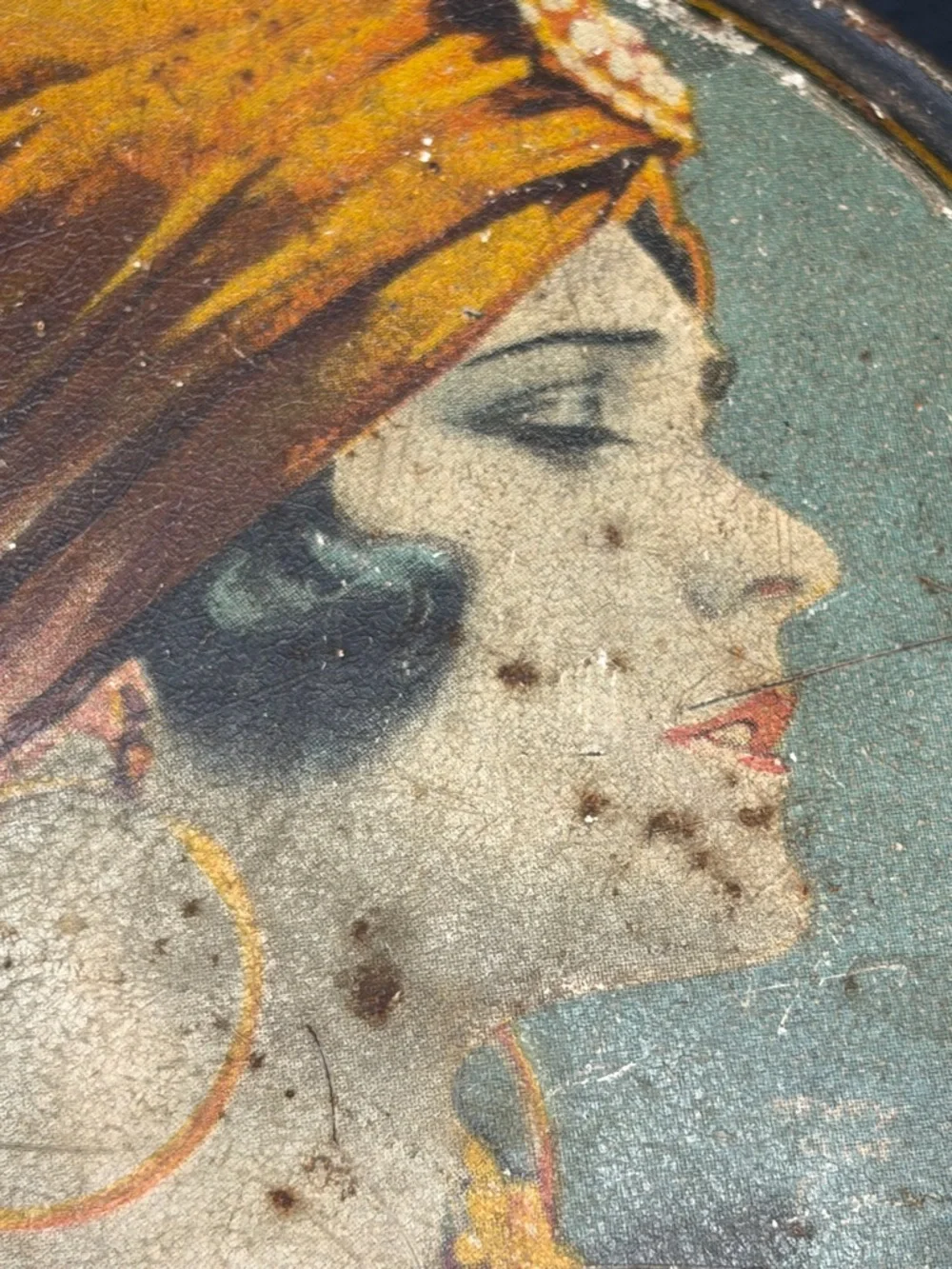 Vintage Henry Clive Beautebox Canco Tin Pola Negri, Silent Film Memorabilia